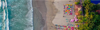 view of double six beach area in Seminyak and beach