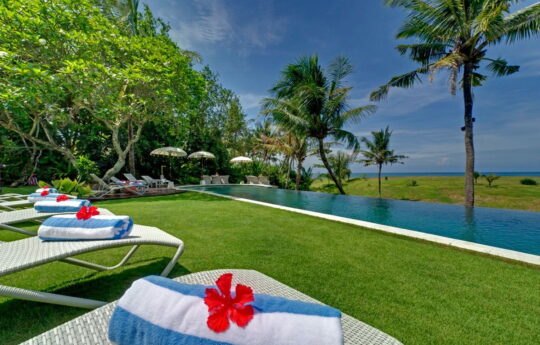 Canggu beach views from the Villa Sungai Tinggi pool area